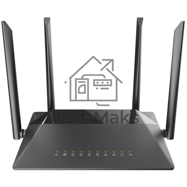 Маршрутизатор беспроводной D-Link DIR-841/RU/A1B, Wireless AC1200 Dual-Band Router with 1 10/100/1000Base-T WAN port and 410/100Base-TX LAN ports.802.11b/g/n compatible, 802.11AC up to 866Mbps,1 10/100/1000Base-T WAN port, 4