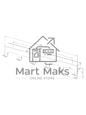 Вешалка Rexant навесная на дверь, 6 крючков, черный