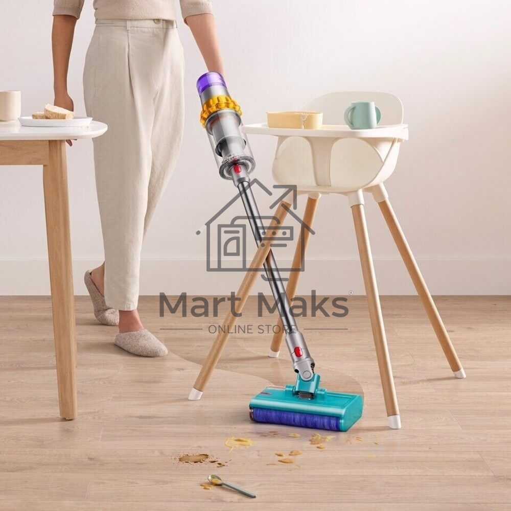 Пылесос вертикальный Dyson V15s Detect Submarine (448798-01) серый, питание от аккумулятора, 240 Вт, уборка влажная/сухая, пылесборник 0,76 л, работа от АКБ max 60 мин.