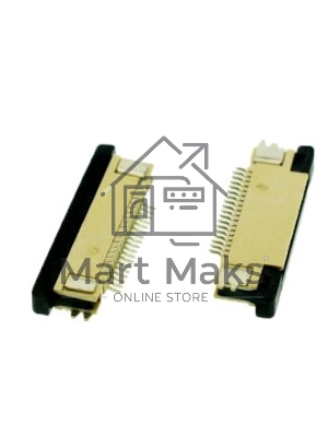 Разъем FPC Half Coverage Bottom Contact 1.0K-BX-16PWB 16 pin высота 2мм шаг 1мм