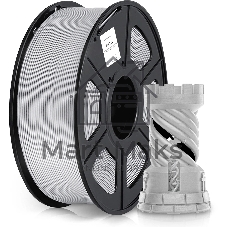 Пластик для принтера 3D Cactus CS-3D-PETG-1KG-SILVER PETG d1.75мм 1кг L316м 1цв.