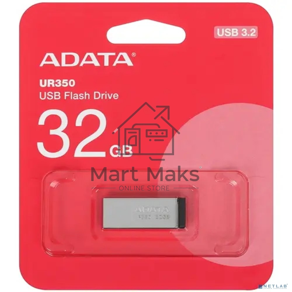 Флешка USB R/W ADATA USB3.2 32G черный UR350-32G-RSR/BK