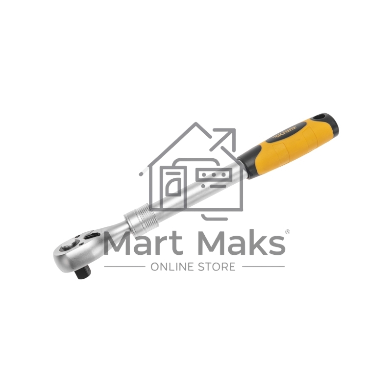 Ключ телескопический трещоточный 1/2, 330-460мм, CrV, двухкомпонентная рукоятка KRANZ