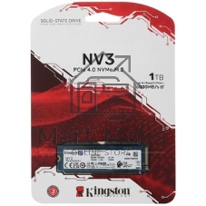 Накопитель SSD Kingston NV3, 1Tb, M.2 2280, NVMe, PCIe 4.0, R/W 6000/4000