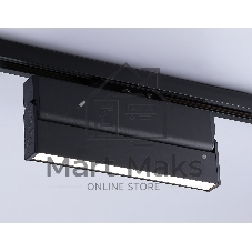 Трековый однофазный светодиодный светильник Ambrella light GL6808 BK черный LED 12W 4200K 230*22*87
