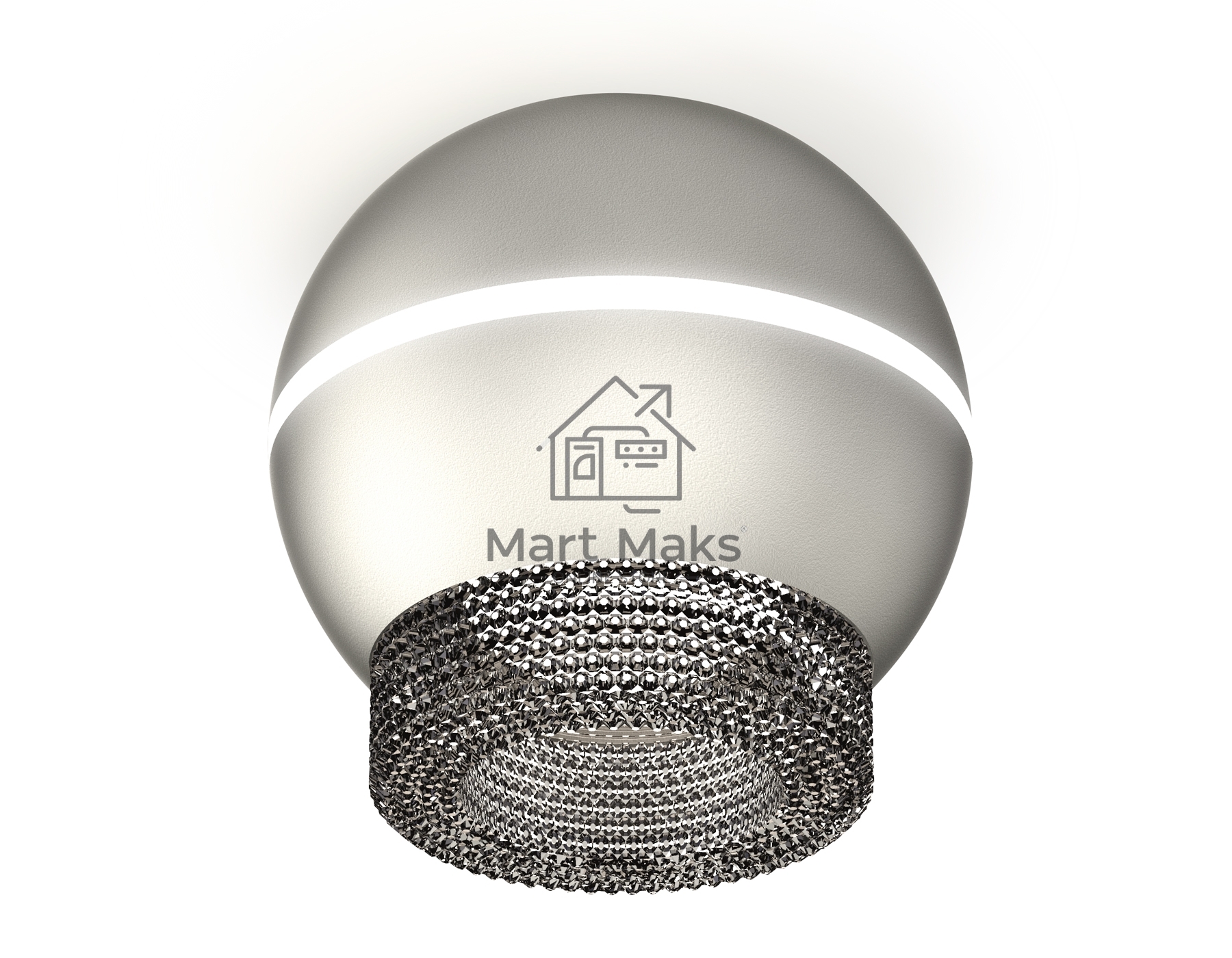 Светильник Ambrella Light XS1103020 SSL/BK серебро песок/тонированный MR16 GU5.3 LED 3W 4200K (C1103, N7192)