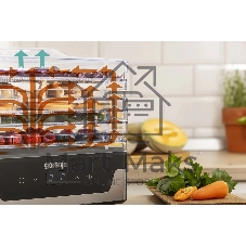 Сушка для фруктов и овощей Gorenje FDK400DE 5под. 240Вт нержавеющая сталь