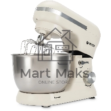 Миксер Vitek VT-PM0110 кремовый, стационарный, 1500 Вт, 4.5 л, 8 скоростей
