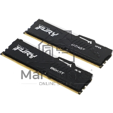 Оперативная память Kingston Fury Beast, DDR5, 16GB (2x8GB), 6000MHz, CL30, DIMM, с радиаторами, RGB, черный