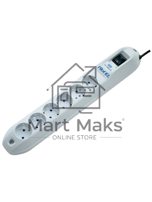 Сетевой фильтр Pilot GL 6 розеток (5 евро + 1 без заземления) 3 м Surge protector Pilot GL 6 outlets (5 euro + 1 without ground) 10A/2.2kVt, 3m