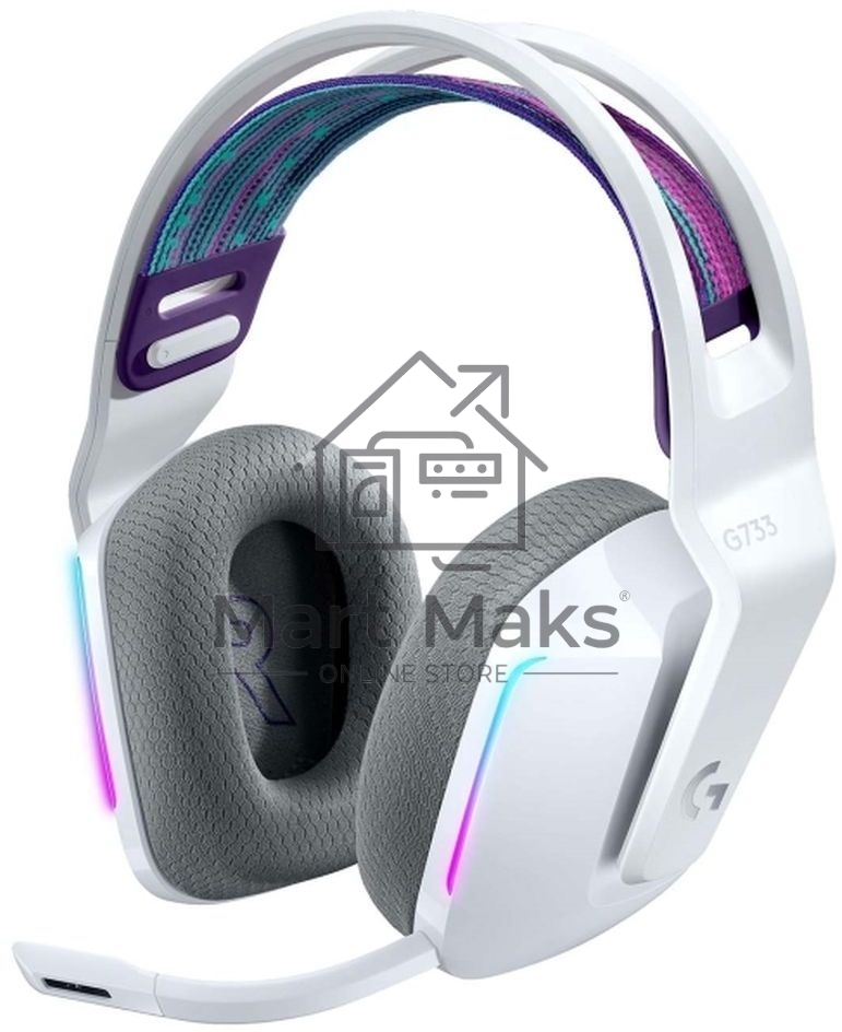 Наушники LOGITECH G733 LIGHTSPEED Wireless RGB Gaming Headset - WHITE - 2.4GHZ - EMEA