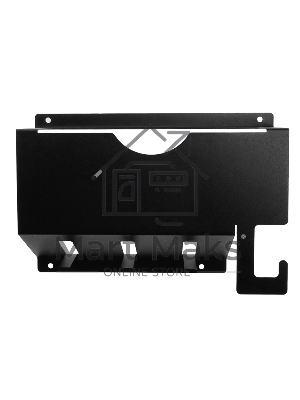 Держатель для угловых шлифмашинок до 210мм, настенный, с крючками, черный Rexant