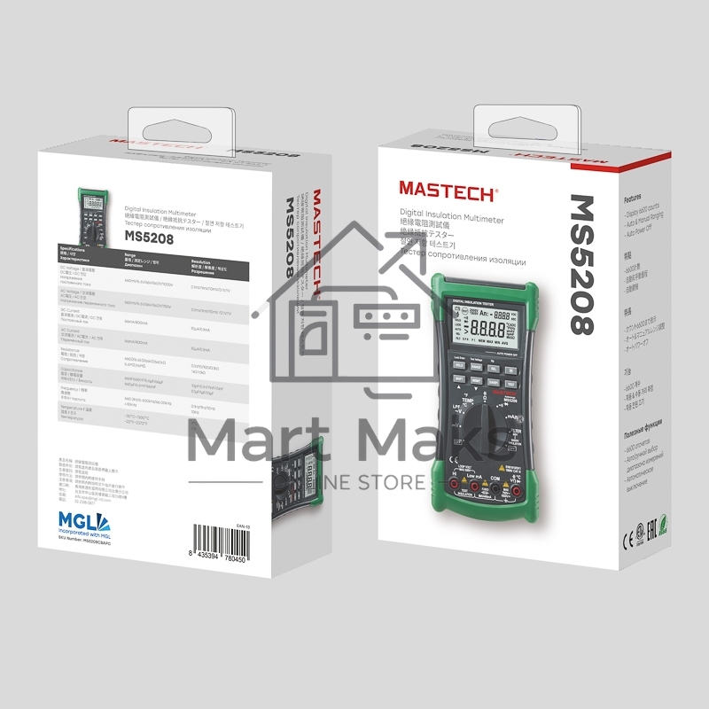 Профессиональный мультиметр MS5208 MASTECH