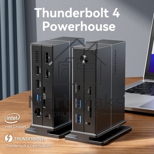 Мультифункциональная док-станция Vention USB Type C 14 в 1 с поддержкой Thunderbolt 4