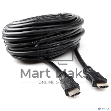 Кабель HDMI Cablexpert CC-HDMI4L-15M, 15м, v2.0, 19M/19M, серия Light, черный, позол.разъемы, экран, пакет