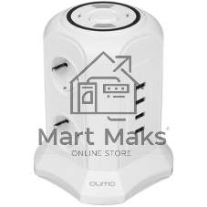 Сетевой фильтр Qumo Power Tower Pro + Wireless SFU2 (P-0010) черный, 6 розеток