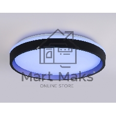 Светодиодный светильник RGB Ambrella light FZ610 BK/GD черный/золото IP20 66W 3000K-6500K+RGB D490*85 (ПДУ ИК)