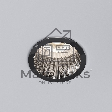 15274/LED Светильник встраиваемый 12W 4000K черный жемчуг IP44