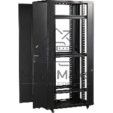 Шкаф коммутационный Lanmaster (TWT-CBB-37U-6X10-P1) напольный 37U 600x1000мм пер.дв.перфор. задн.дв.перфор.2-хст. 800кг черный IP20 сталь
