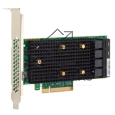 Адаптер HBA SAS 9400-16i SGL (05-50008-00), PCIe 3.1 x8 LP, Tri-Mode SAS/SATA/NVMe 12G HBA, 16port(2*int SFF8643), 3416 IOC