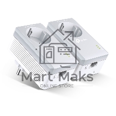 Сетевой адаптер TP-Link TL-PA4010PKIT AV600 Powerline Adapter with AC Pass Through Starter Kit, Ultra Compact Size, 500Mbps Powerline Datarate, 10/100Mbps Fast Ethernet, HomePlug AV, Green Powerline, Plug and Play Сетевой адаптер TP-Link TL-PA4010PKIT AV600 Powerline Adapter with AC Pass Through Starter Kit, Ultra Compact Size, 500Mbps Powerline Datarate, 10/100Mbps Fast Ethernet, HomePlug AV, Green Powerline, Plug and Play