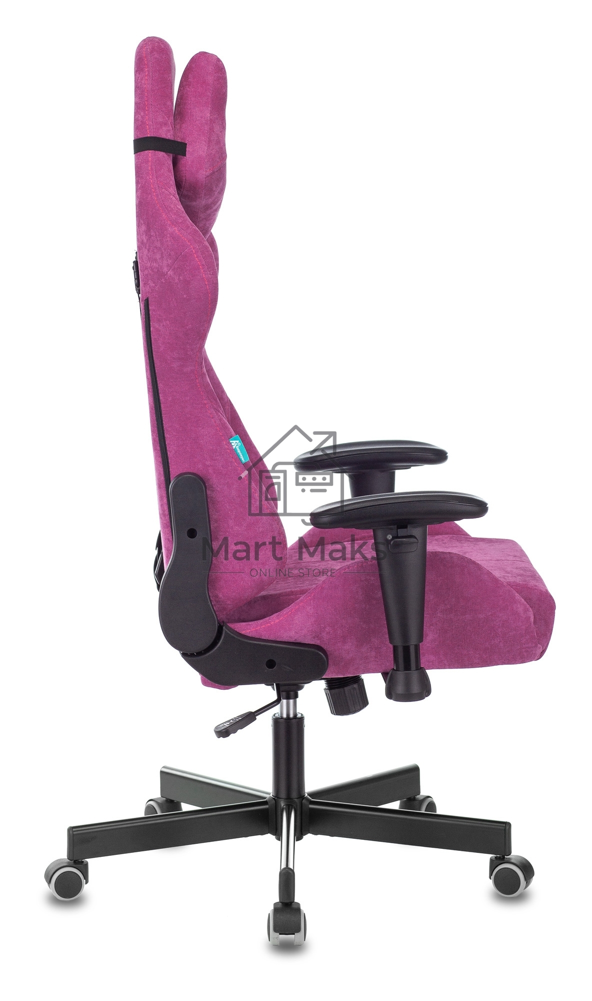 Кресло игровое Бюрократ VIKING KNIGHT LT15 FABRIC малиновый крестовина металл/пластик