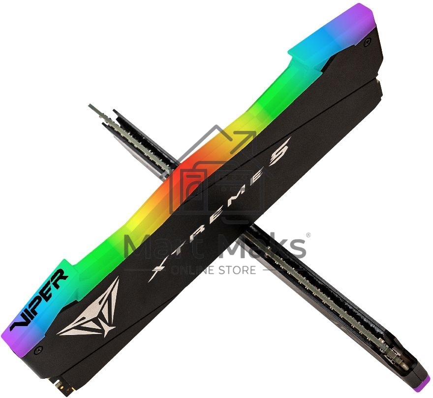 Оперативная память Patriot Viper Xtreme 5, DDR5, 48Gb (2x24Gb), 7600MHz, CL36, DIMM, с радиаторами, RGB, черный