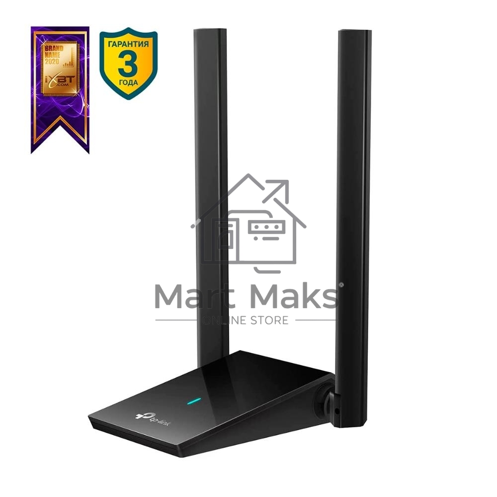 Двухдиапазонный Wi-Fi 6 USB-адаптер TP-Link Archer TX20U Plus AX1800 высокого усиления