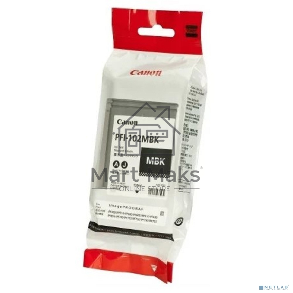 Картридж струйный Canon PFI-102MBk (0894B001) матовый черный, 130 мл., для iPF500/600/700