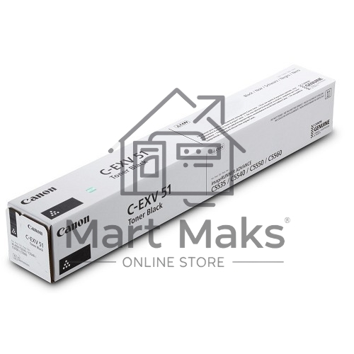 Картридж лазерный Canon C-EXV 51 черный (69 000 стр) для Canon imageRUNNER ADVANCE C5535/ C5535i/ C5540i/ C5550i/ C5560i