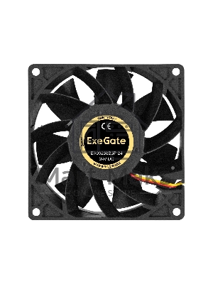 Вентилятор для корпуса ExeGate EX09238B3P-24 черный, 92 мм, 5000 об/мин, 56.3 дБ, 3 pin