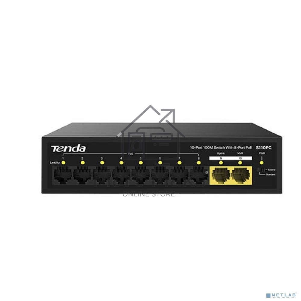 Коммутатор TENDA S110PC 10PORT 10/100M