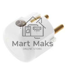 Вилка электрическая с заземл. Makel 16А 220В черный с кольцом