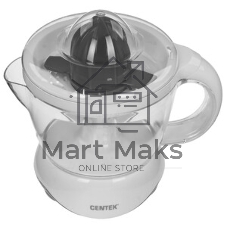 Соковыжималка Centek CT-1232 белый, цитрусовая, 40 Вт, 1200 мл, механическое