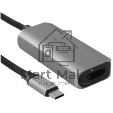 Адаптер Satechi Type-C to HDMI 4K 60HZ. Поддержка 4K/60Hz. Материал корпуса алюминий. Цвет серебряный.
