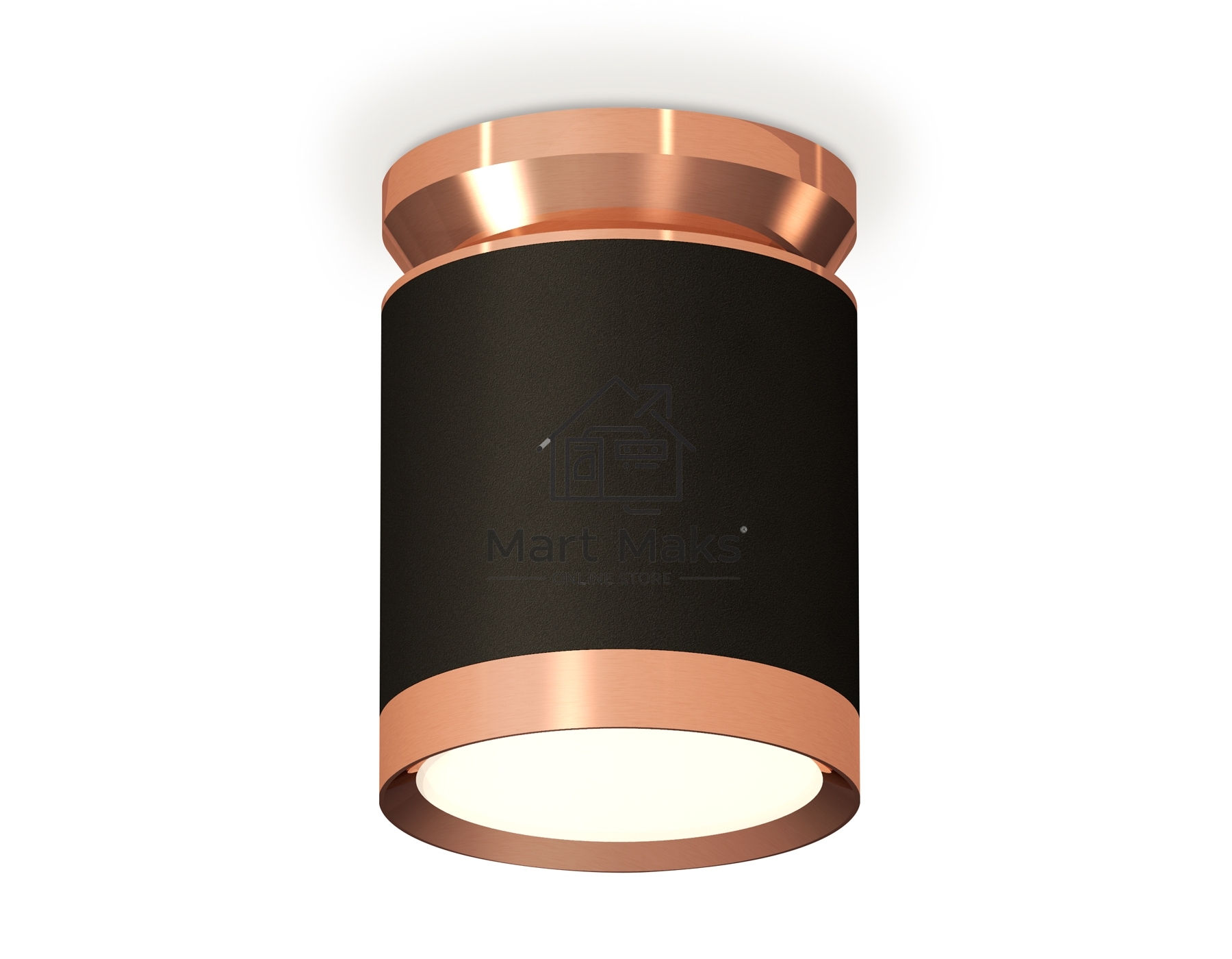 Светильник Ambrella Light XS8142035 SBK/PPG черный песок/золото розовое полированное GX53 (N8912, C8142, N8126)