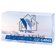Картридж лазерный NVPrint совместимый Samsung CLT-C406S Cyan для CLP-360/365/368/CLX-3300/3305 (1000k)