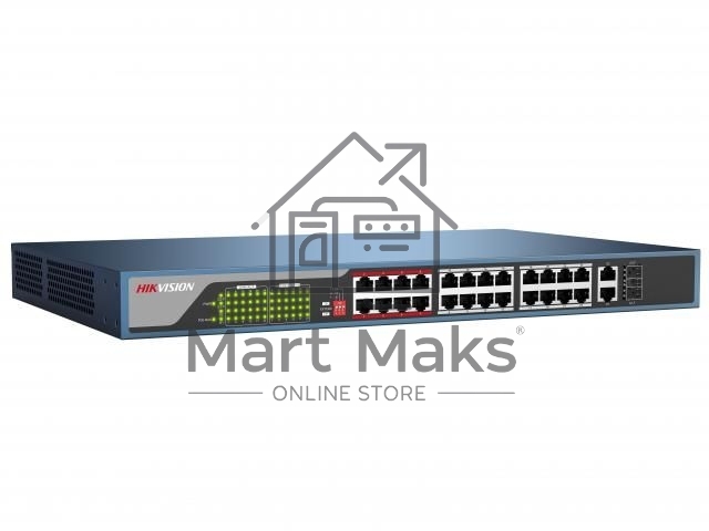 Коммутатор Hikvision DS-3E0326P-E 24xPOE