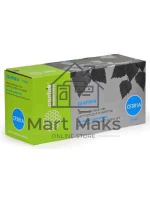 Картридж лазерный Cactus CS-CF381A голубой (2700 стр.) для HP LaserJet Pro M476dn, M476nw, M476dw