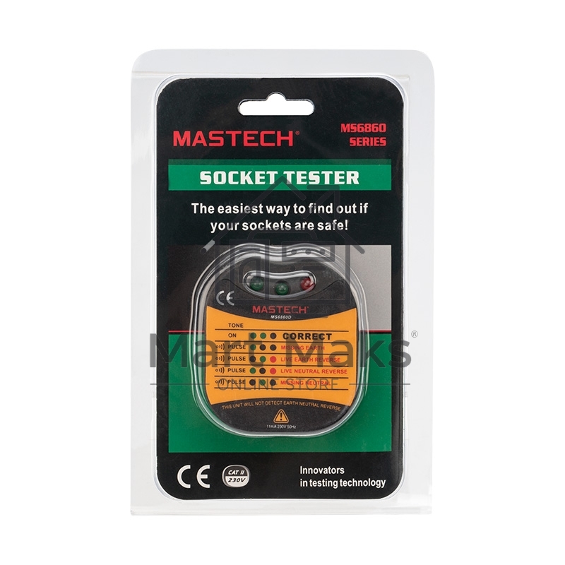 Тестер розеток MS6860D MASTECH