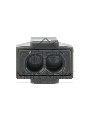 Экспресс-клемма с пастой, 2-проводная до 2,5 мм², серая (100 шт./уп.) (773-302) Rexant