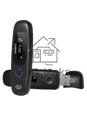 Плеер Flash Digma U4 8Gb черный/0.91