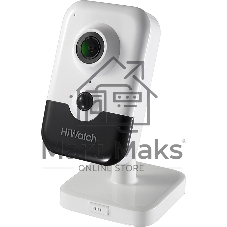 Видеокамера IP Hikvision HiWatch DS-I214(B) 2-2мм цветная корп.:белый/черный