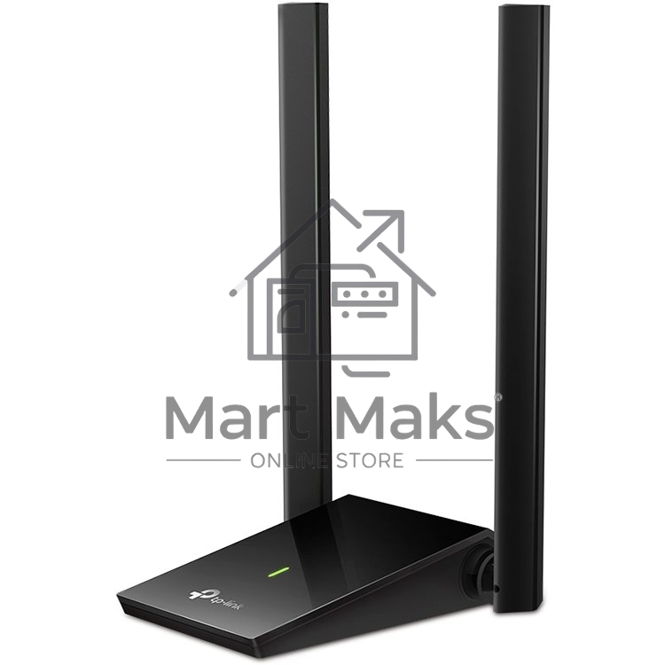 Адаптер TP-Link AC1300Mbps Dual-band High-Gain wireless USB adapter, 867Mbps at 5G and 400Mbps at 2.4G, two high gain antennas, USB 3.0, USB extension cable, support wave 2 MU-MIMO, full compatible with Windows and macOS.