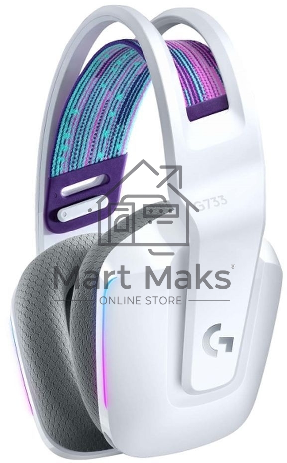 Наушники LOGITECH G733 LIGHTSPEED Wireless RGB Gaming Headset - WHITE - 2.4GHZ - EMEA