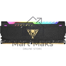 Оперативная память Patriot Viper Steel, DDR4, 32GB (1x32GB), 3200MHz, CL18, DIMM, с радиатором, RGB, черный