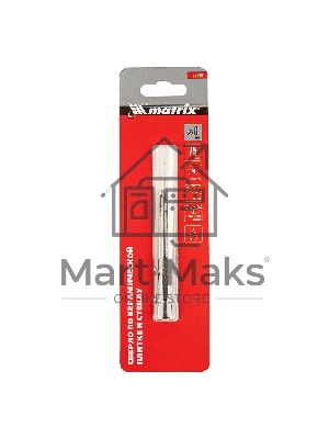 Сверло по керамической плитке и стеклу Matrix, 6 мм, 6-гр хвостовик