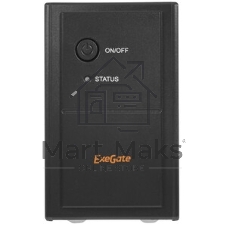 Источник бесперебойного питания ExeGate Power Back BNB-850.LED.AVR.EURO.RJ 850VA/480W, LED, AVR,2 евророзетки, RJ45/11, черный