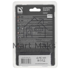 USB-концентратор Defender Quadro Swift, USB 2.0, USB 7 портов, USB