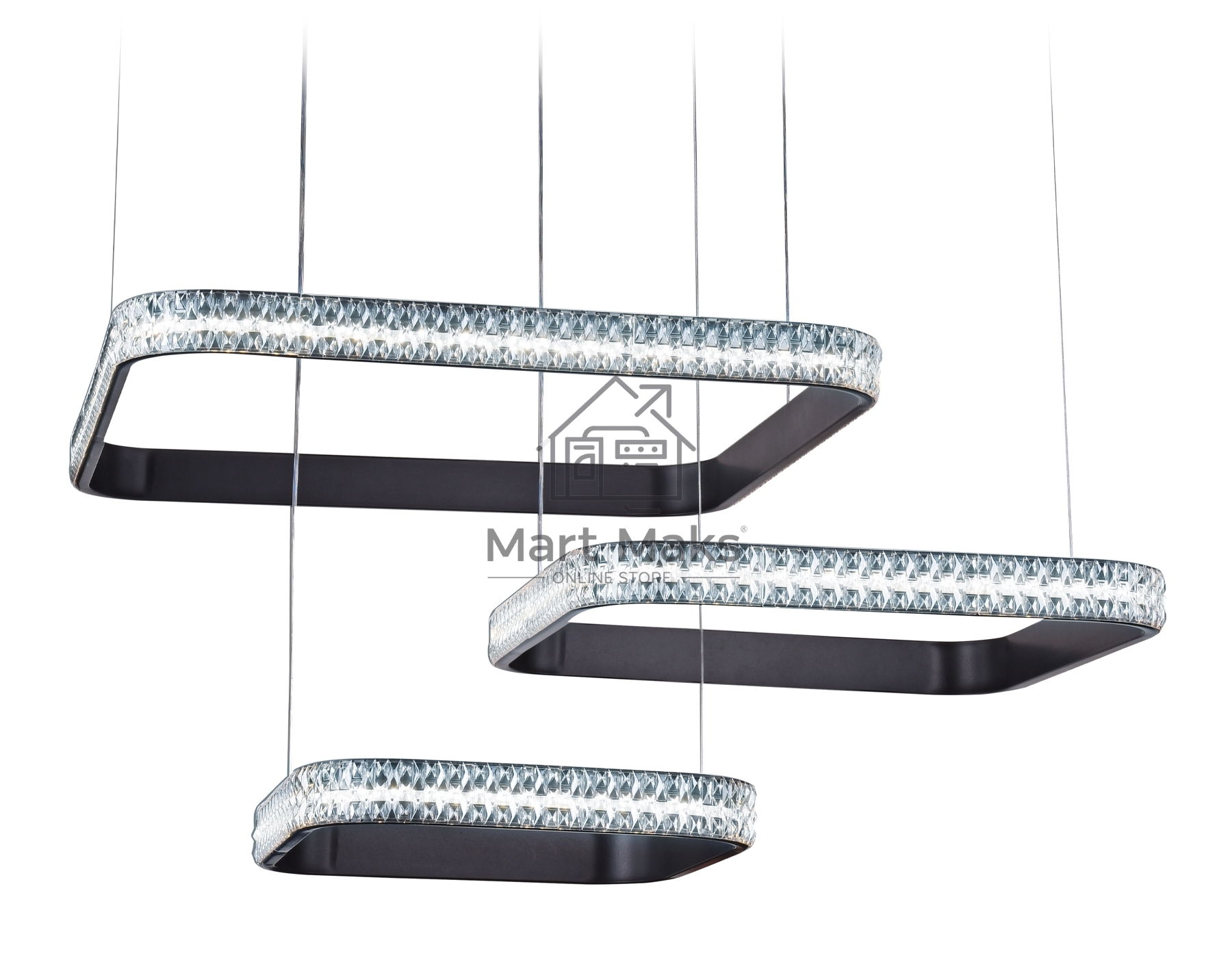 Светильник Ambrella light FA6166 BK черный 131W 720*500*900 (ПДУ РАДИО 2.4)